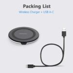 Custom Painting with Rubberized Coating 10W Quick Phone Charger Wireless Charger Pad