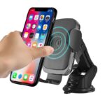 Wireless Car Charger,10W Qi Fast Charging Auto-Clamping Car Mount,Windshield Dashboard Air Vent Phone Holder